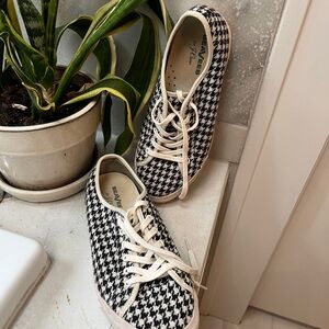 SeaVees Women's Houndstooth Sneakers in Black and White by JCrew